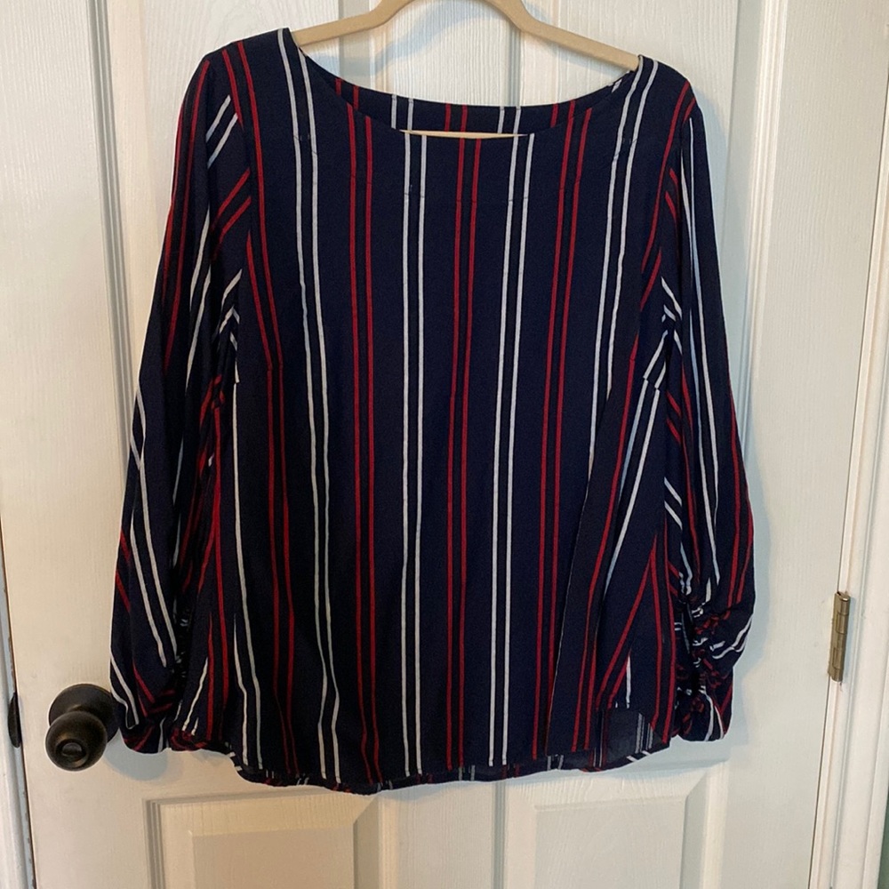 Cabi striped tunic blouse